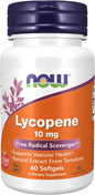 NOW Supplements, Lycopene 10 mg, 60 Softgels