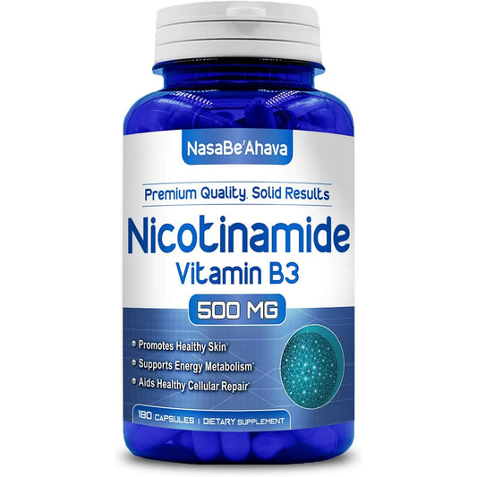 Nasabeahava Nicotinamide - 500 mg - 180 Capsules
