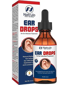 Natrulo Ear Drops for Ear Pain – Organic Ear Drops for Adult, Kids, Baby, Dog & Pets – Relieves Ear Aches, Itchy Ears, Infections, Swimmer's Ear, & Loosens Wax – Kids Safe, Made in USA
