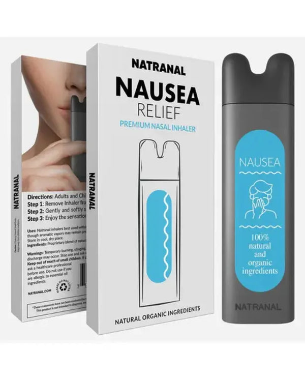 Natural Nausea Relief Inhaler - Nasal Inhaler Stick with Natural Essential Oils, Aromatherapy Inhaler for Motion Sickness, Morning Sickness, During...
