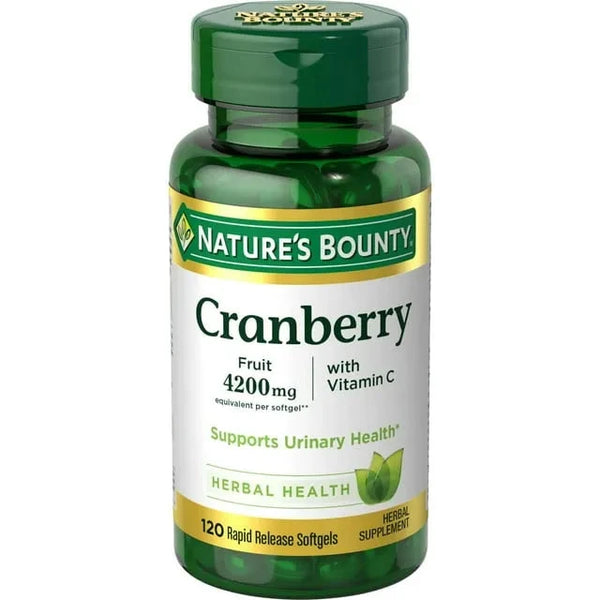 Nature's Bounty Cranberry Pills, Softgels, 4200 Mg, 120 Ct Nature's Bounty