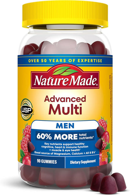 Nature Made Advanced Multivitamin Gummies for Men, 90 Gummies