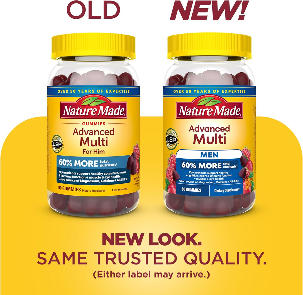 Nature Made Advanced Multivitamin Gummies for Men, 90 Gummies