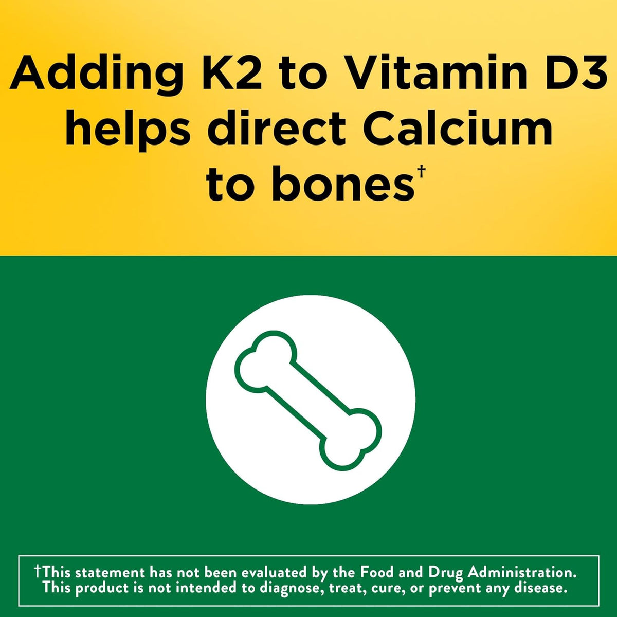 Nature Made Vitamin D3 K2 Gummies, 50 Gummy Vitamins
