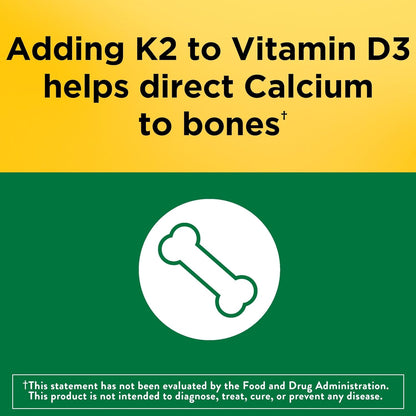 Nature Made Vitamin D3 K2 Gummies, 50 Gummy Vitamins