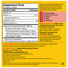 Nature Made Burp Less Omega 3 Fish Oil 1200 mg Softgels, 125 Count Nature Made