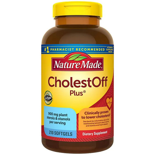 Nature Made CholestOff Plus Softgels for Heart Health 210 ct. softgels