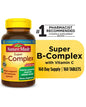 Nature Made Super B Complex with Vitamin C and Folic Acid Tablets, Dietary Supplement, 160 Count
