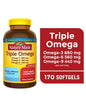 Nature Made Triple Omega 369 Softgels, Dietary Supplement, 170 Count