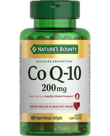 Nature's Bounty CoQ10, Supports Heart Health, Dietary Supplement, 200mg, 80 Rapid Release Softgels
