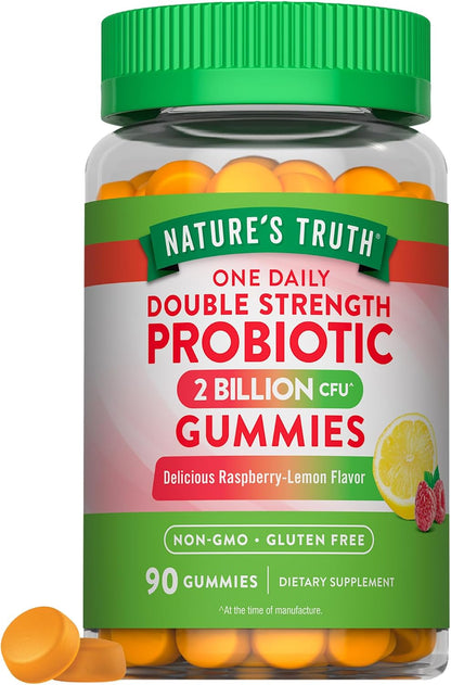 Nature's Truth Daily Probiotic Gummies | 2 Billion CFU | 90 Count