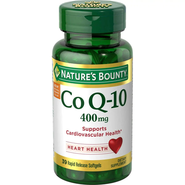 Nature's Bounty CoQ10, Dietary Supplement, Supports Heart Health, 400mg, 39 Softgels
