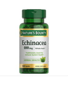 Nature's Bounty Echinacea, Herbal Supplement, Supports Immune Health, 400mg, 100 Capsules