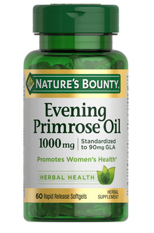 Nature's Bounty Evening Primrose Oil, 1000 mg, 60 Rapid Release Softgels

