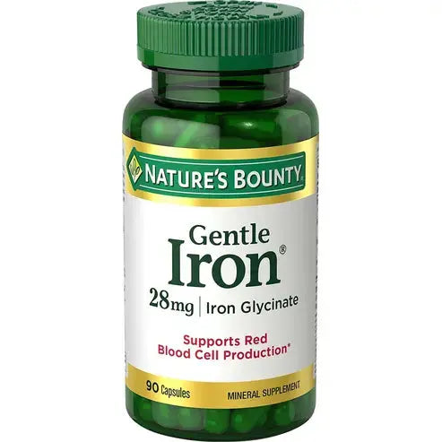 Nature's Bounty Gentle Iron 28 mg Capsules 90 Capsules
