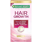 Nature’s Bounty Hair Growth Supplement, 1 Per Day, Clinically Shown to Support Thicker, Fuller Hair, with Biotin, Silicon & Arginine, 30 Capsules
