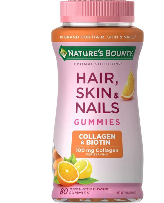 Nature's Bounty Hair, Skin & Nails, 2500mcg, 80 Gummies