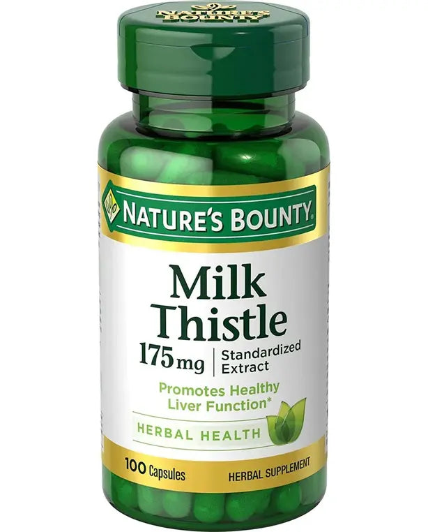 Nature's Bounty Milk Thistle by Nature's Bounty, Herbal Health Supplement, Supports Liver Health, 175mg, 100 Softgels