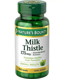Nature's Bounty Milk Thistle by Nature's Bounty, Herbal Health Supplement, Supports Liver Health, 175mg, 100 Softgels