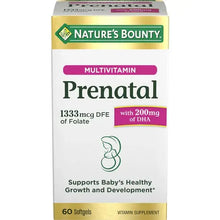 Nature's Bounty Prenatal Multivitamin, with 200mg DHA, 60 Softgels

