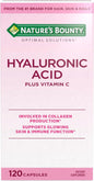 Nature's Bounty Vitamin C and Hyaluronic Acid Supplement, 120 Capsules