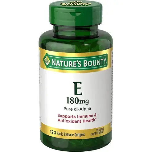 Nature's Bounty® Vitamin E Pure dl-Alpha 180mg (400 IU), 120 Softgels
