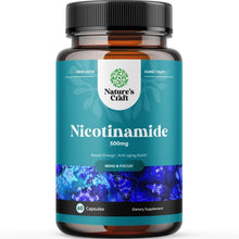Nature's Craft Vitamin B3 Niacinamide 500mg Capsules - Mitochondrial Energy and Potent Skin Supplement - 60 Count

