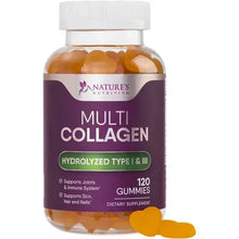 Nature's Nutrition Collagen Type 1 and 3 - Support for Hair, Skin, & Nails - 60 Gummies
