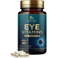 Nature's Nutrition Eye Vitamins with Lutein, Zeaxanthin, Bilberry & Zinc, Supports Eye Strain, Vision Health & Dryness for Adults with Vitamins C & E - Non-GMO, Vegan Eye Supplement - 120 Capsules
