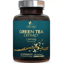 Nature's Nutrition Green Tea Green Tea Extract 3x strength 1040mg 240 Capsules
