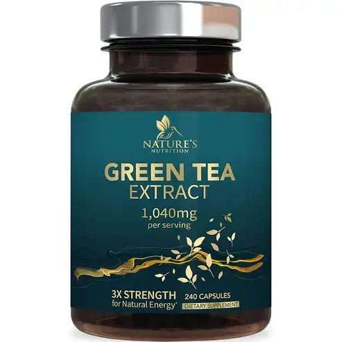 Nature's Nutrition Green Tea Green Tea Extract 3x strength 1040mg 240 Capsules

