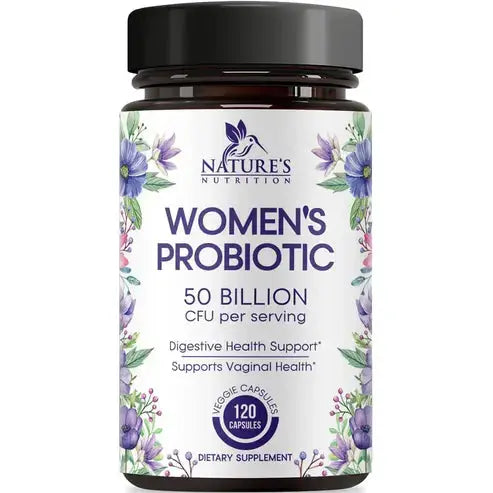 Nature's Nutrition Women's Probiotics 50 Billion CFU, Delayed Release - 120 Capsules
