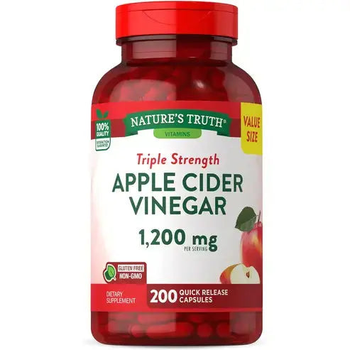 Nature's Truth Apple Cider Vinegar Capsules | 1200mg | 200 Pills
