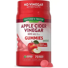 Nature's Truth Apple Cider Vinegar Gummies | 600 mg | 75 Gummies | Natural Apple Flavor | Vegan, Non-GMO, Gluten Free Supplement
