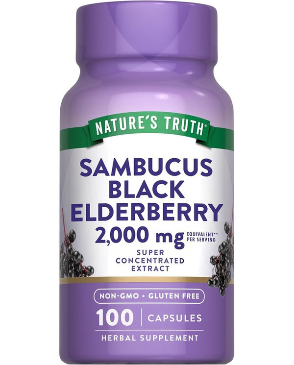 Nature's Truth Black Elderberry Capsules | 100 Count
