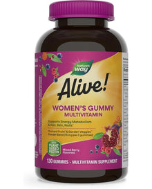 Nature’s Way Alive! Women’s Gummy Multivitamins, Vitamins & Minerals, 130 Gummies
