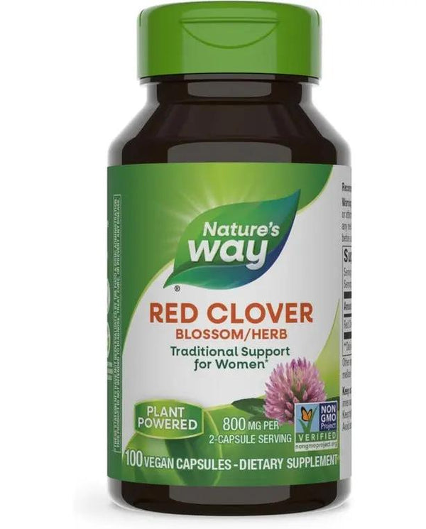 Nature's Way Red Clover Blossom / Herb, 800 mg per serving, 100 Capsules
