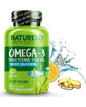 Naturelo Omega-3 Fish Oil Supplement - EPA + DHA - 1100 mg Triglyceride Omega-3 per Gel - One A Day - for Heart, Eye, Brain, Joint Health - No Burps - Lemon Flavor - 60 Softgels | 2 Month Supply
