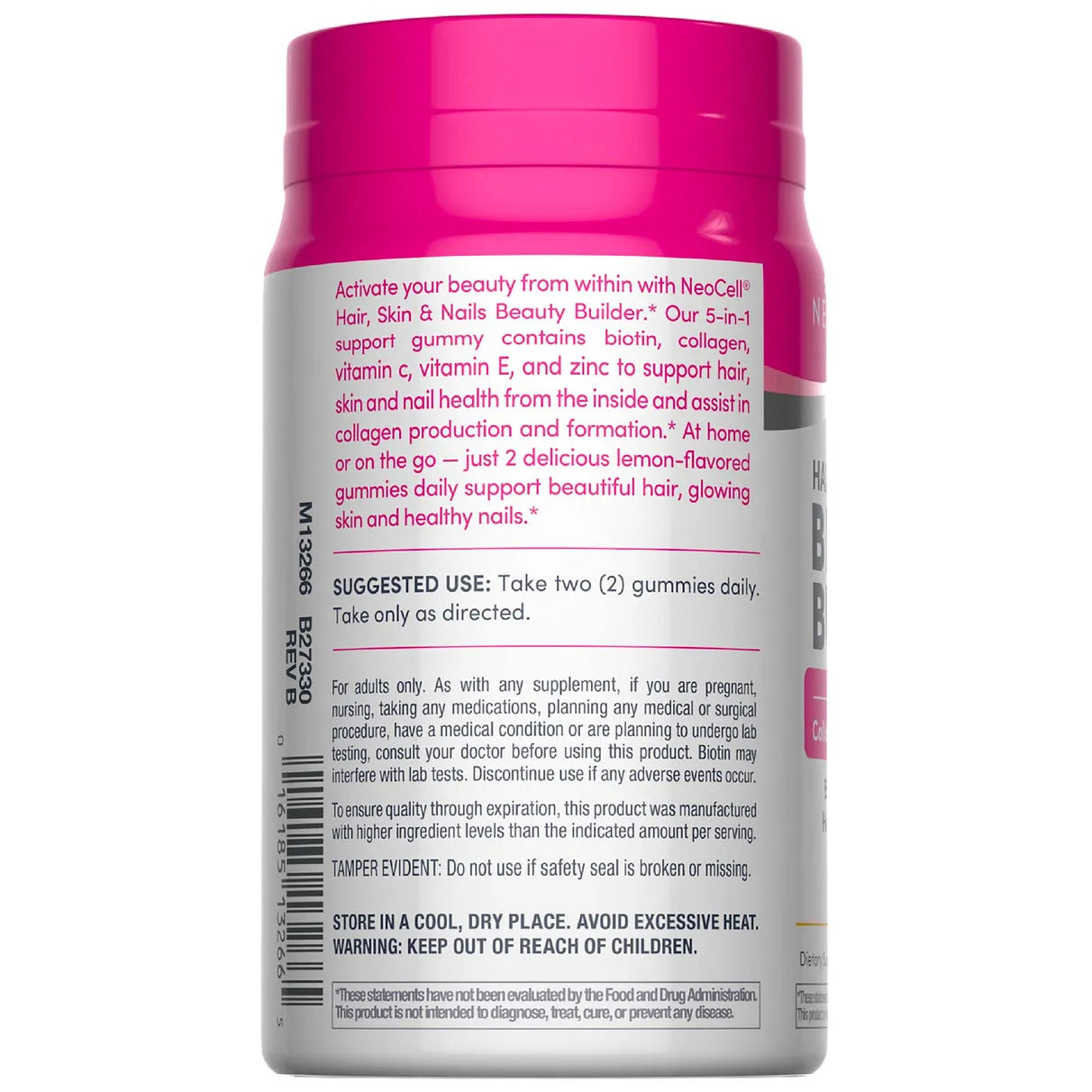NeoCell Collagen, Vitamin C & Biotin Suppl. Lemon Flavor, 60 Gummies