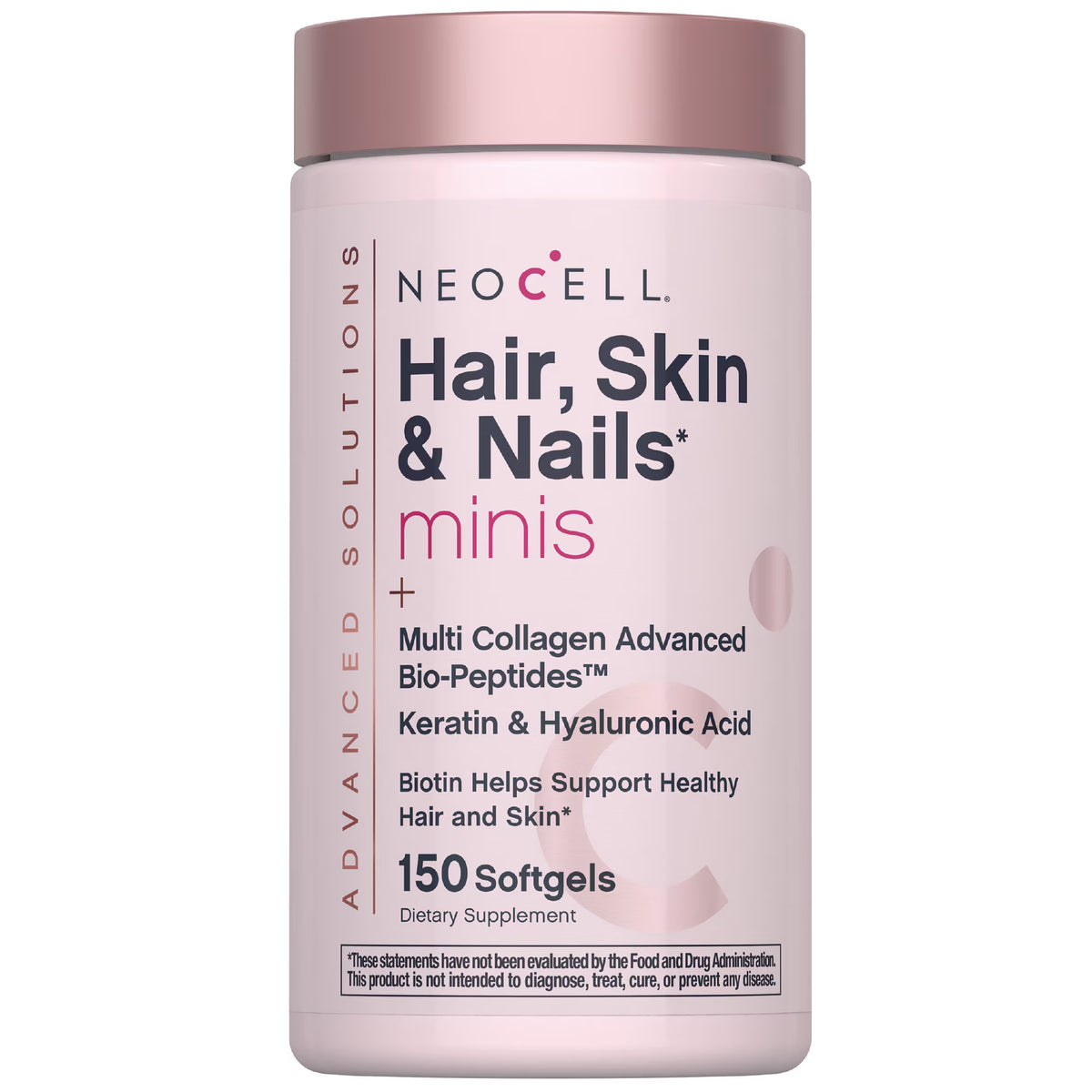 NeoCell Hair Skin and Nails Vitamins with Collagen | 150 Softgels