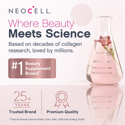 NeoCell Hair Skin and Nails Vitamins with Collagen | 150 Softgels