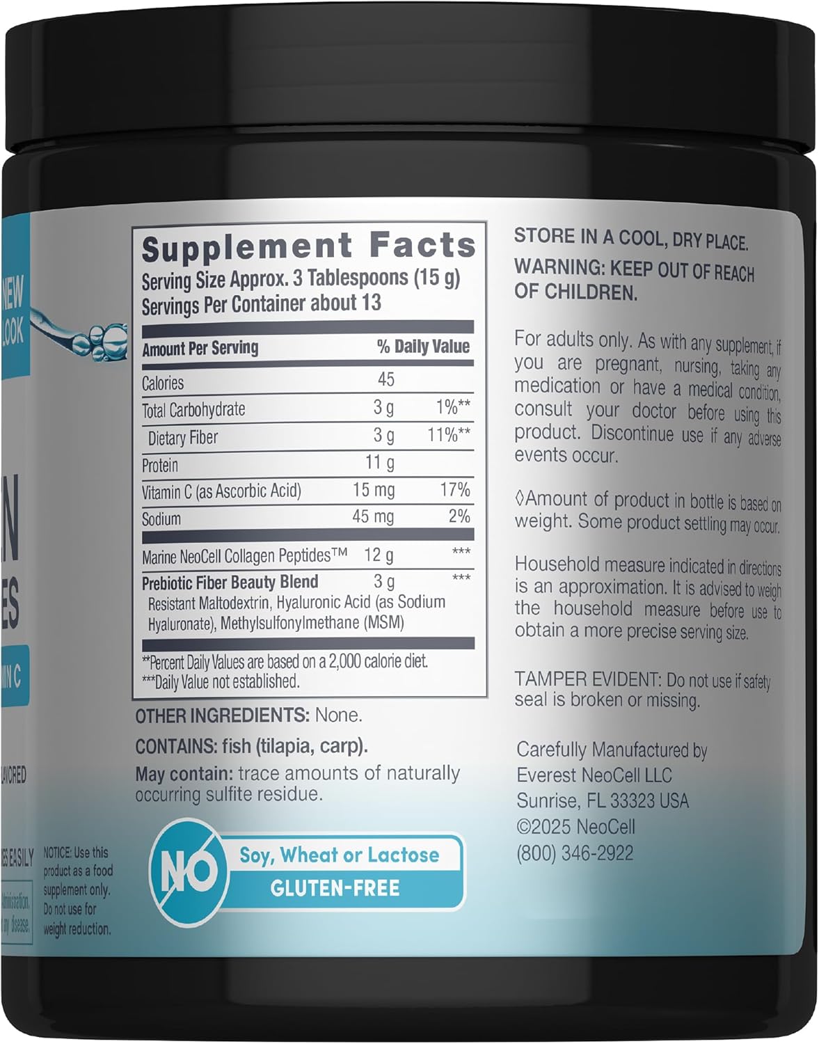 NeoCell Marine Collagen Peptides Powder