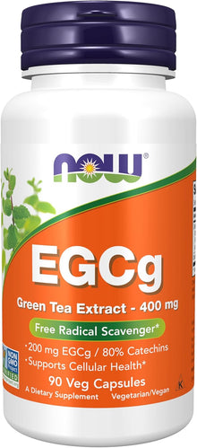 NOW Foods EGCg Green Tea Extract 400 mg, 90 Veg Capsules