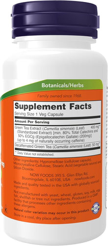 NOW Foods EGCg Green Tea Extract 400 mg, 90 Veg Capsules