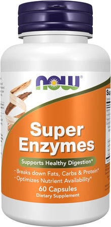 NOW Supplements, Super Enzymes, Formulated with Bromelain, Ox Bile, Pancreatin and Papain, Super Enzymes