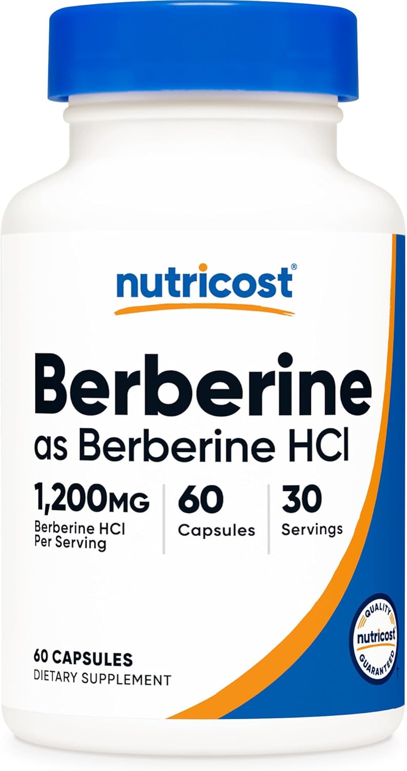 Nutricost Berberine HCl 1200mg , 60 Vegetarian Capsules