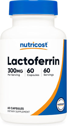 Nutricost Lactoferrin Capsules (60 Capsules, 300mg)