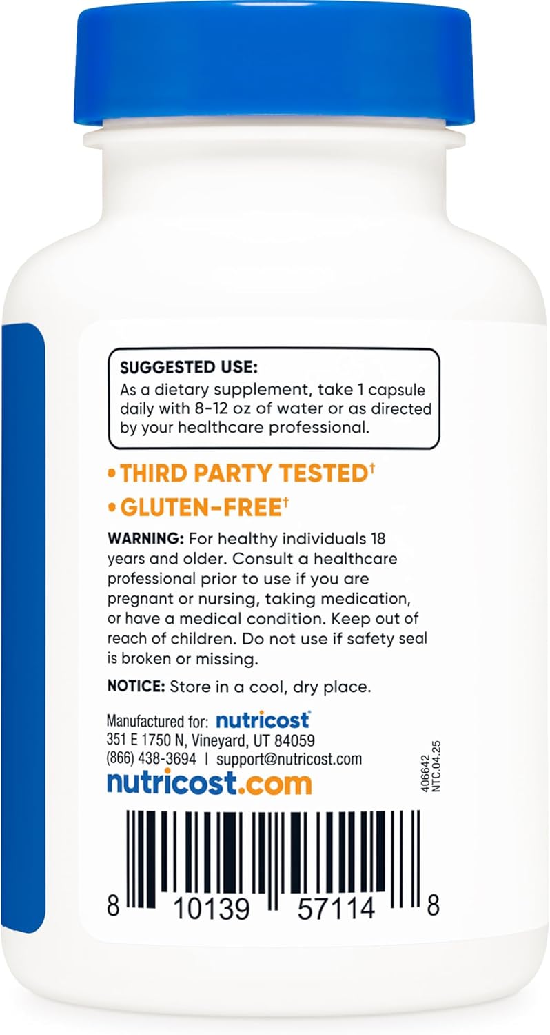 Nutricost Lactoferrin Capsules (60 Capsules, 300mg)