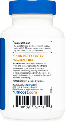 Nutricost Lactoferrin Capsules (60 Capsules, 300mg)