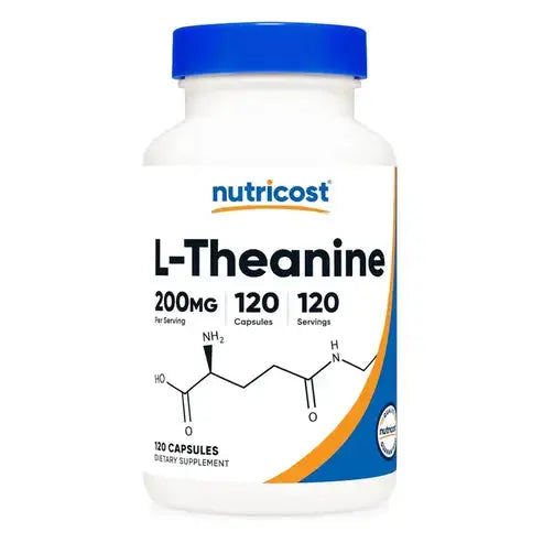 Nutricost L-Theanine 200mg Double Strength, 120 Capsules,
